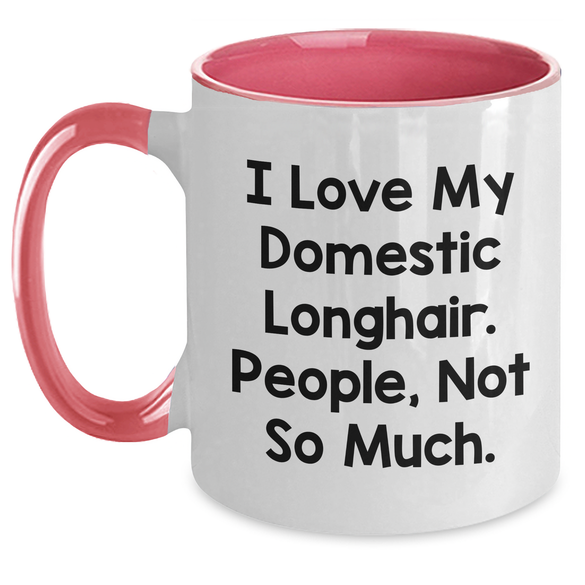 Domestic Longhair Cat Lovers, Funny Quote Coffee Mugs, Gifts from Friends and Family for Men's Father's Day - Main