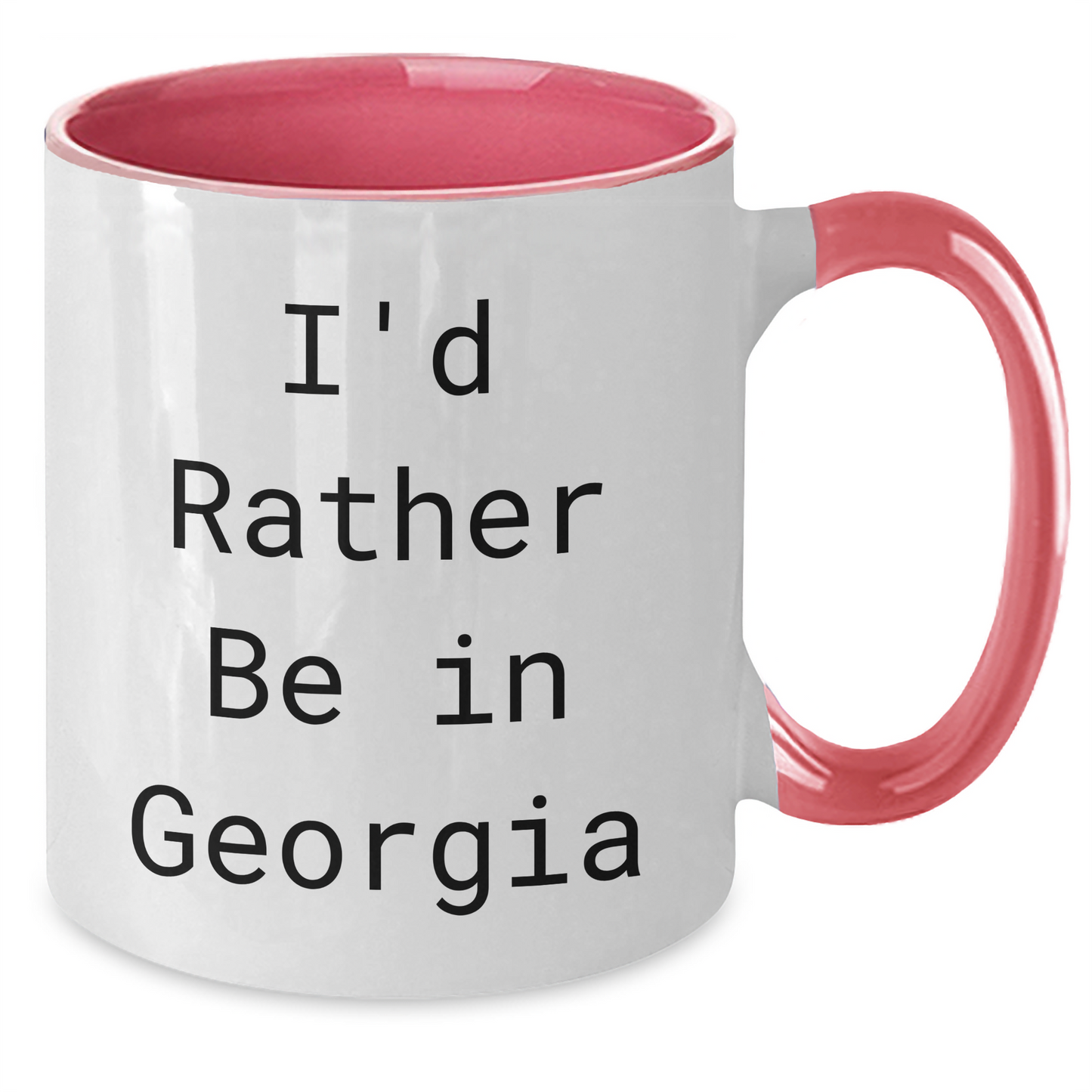 Georgia Gifts for Him or Her, Funny Two Tone Coffee Mugs with 'I'd Rather Be In Georgia', Perfect for Graduation, Gifts from Friends, Coworkers, or Family - Additional