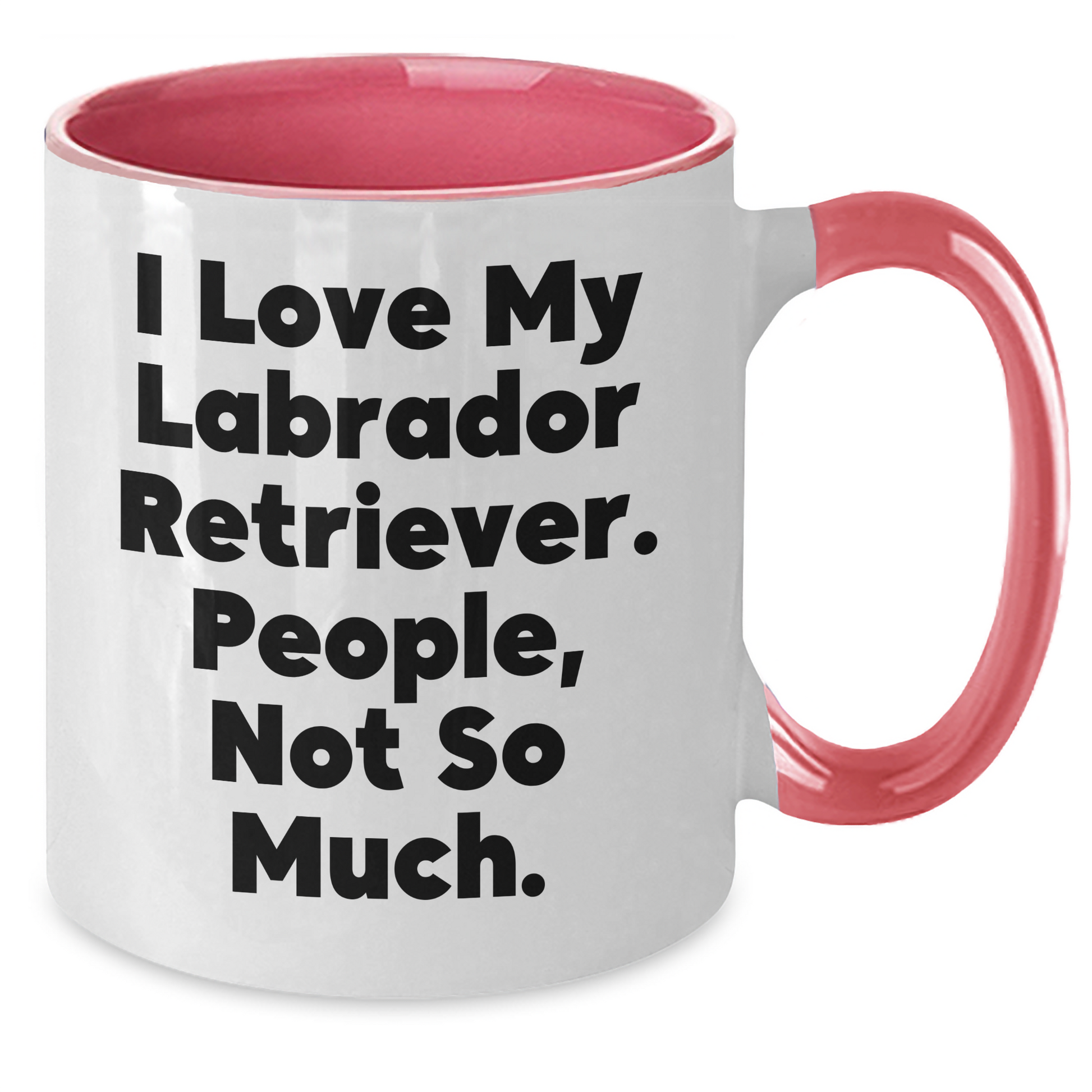 Labrador Retriever Dog Lovers Gifts from Men to Family - Funny Quote Two Tone Coffee Mug for Father's Day - Additional
