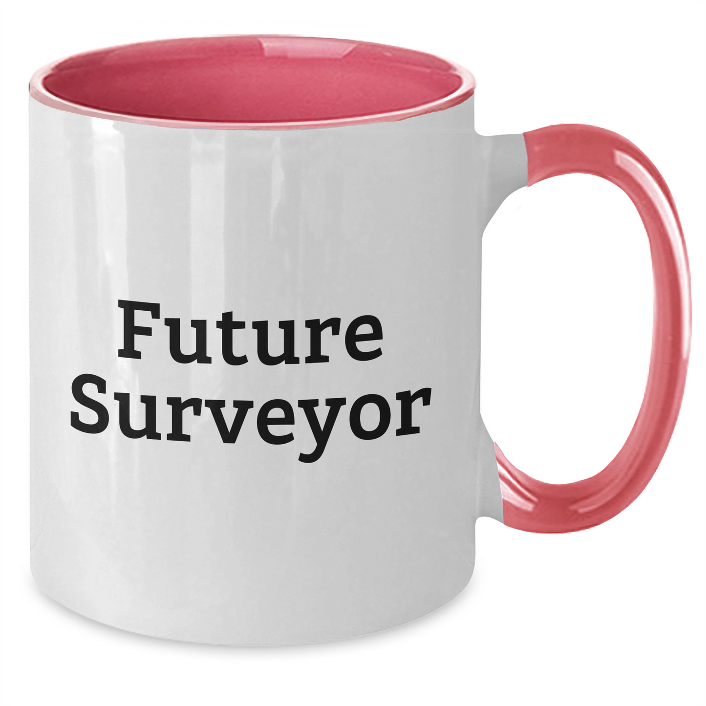 Funny Future Surveyor Gifts from Mom, Surveyor Two Tone Coffee Mug for Men, Inspirational Quote, Unique Mother's Day Unique Gifts - Additional
