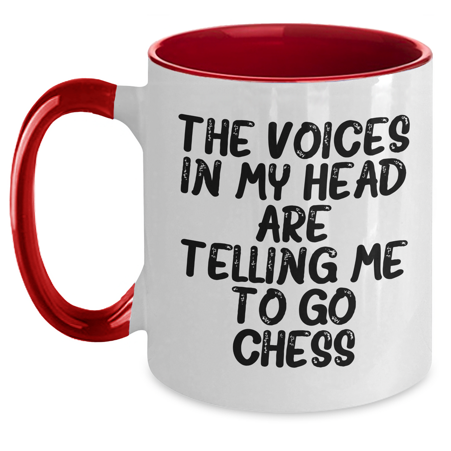 Funny Chess Quote Two Tone Coffee Mug, Gifts for Chess Enthusiasts from Friends, Unique Graduation Gifts for Men, Women, Family - Main