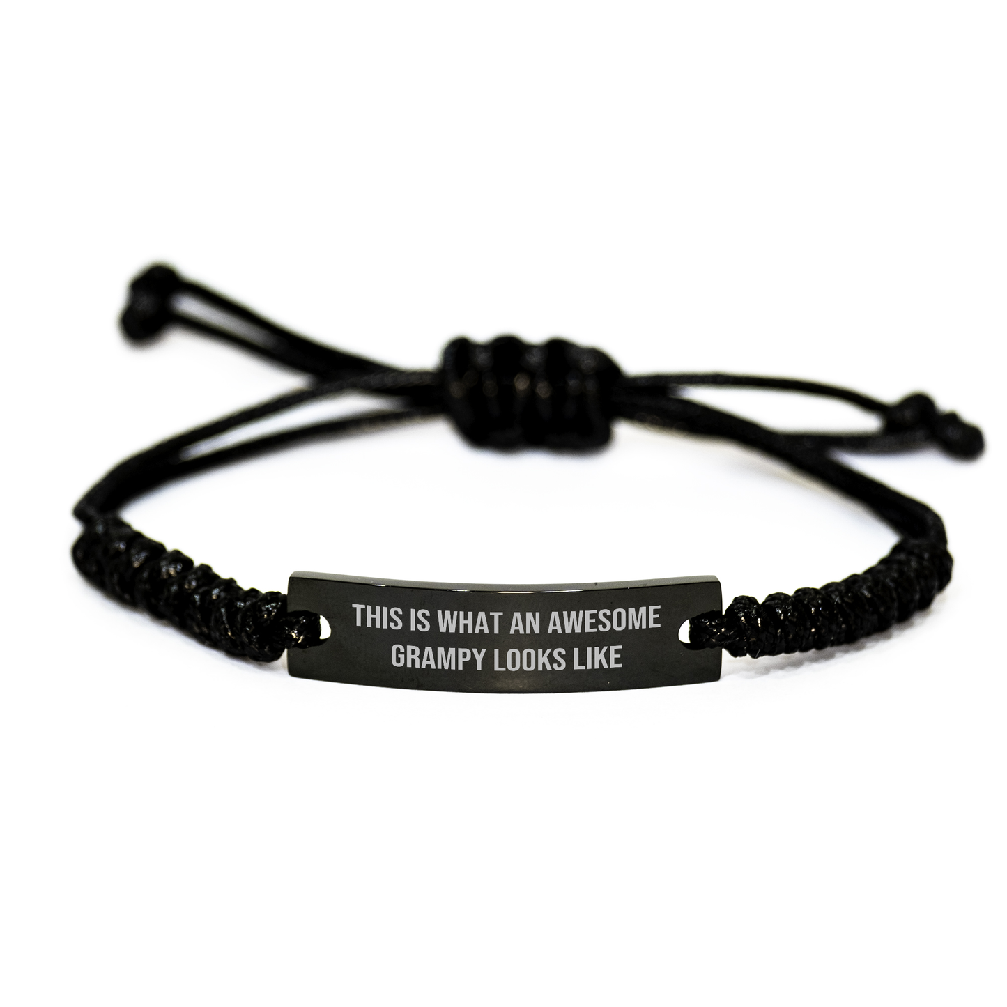 Grampy Gifts from Men - This Is What An Awesome Grampy Looks Like Rope Bracelet for Graduation Unique Gifts - Image 1