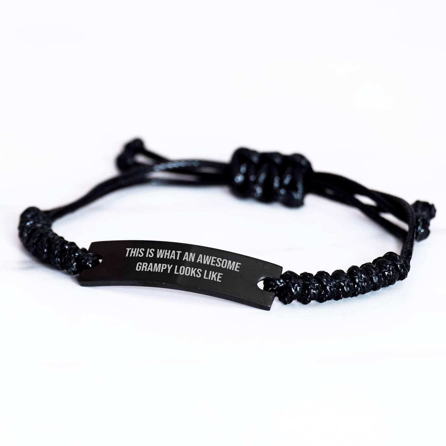 Grampy Gifts from Men - This Is What An Awesome Grampy Looks Like Rope Bracelet for Graduation Unique Gifts - Image 2
