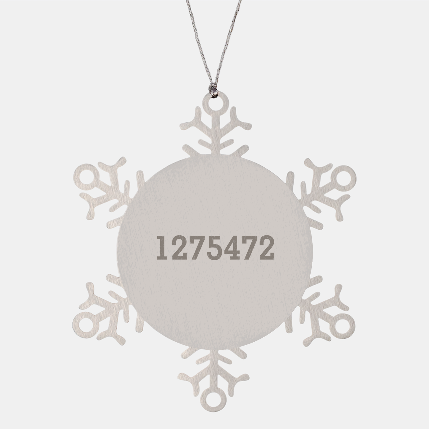Balinese Cat Lovers' Christmas Unique Gift - 'I Love My Balinese Cat, People, Not So Much.' Snowflake Ornament, Gifts from Friends to Family - Image 1