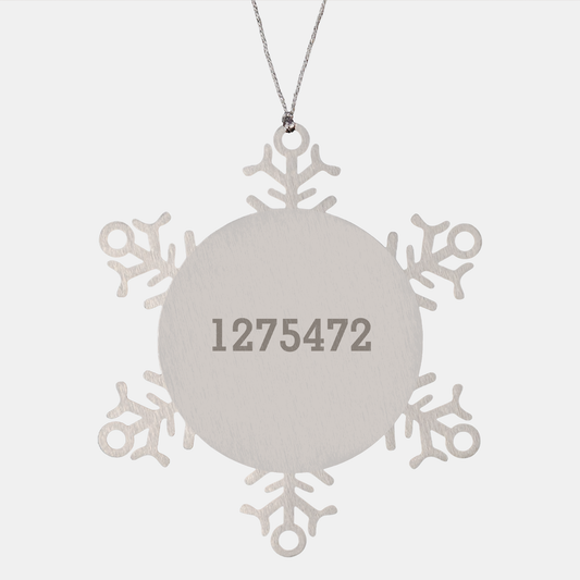 Balinese Cat Lovers' Christmas Unique Gift - 'I Love My Balinese Cat, People, Not So Much.' Snowflake Ornament, Gifts from Friends to Family - Image 1