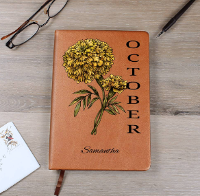 Birth Flower Personalized Journal
