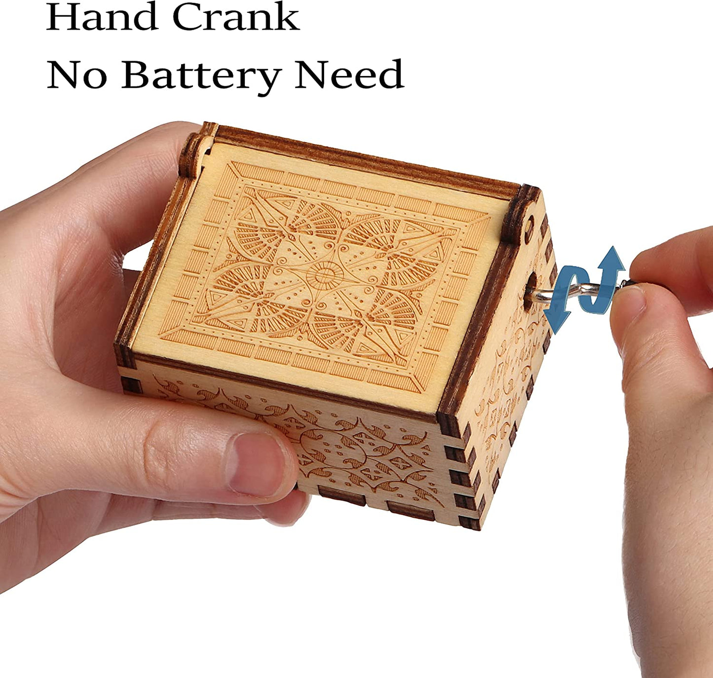 Wooden Music Box Gift - Plays "You Are My Sunshine" (Multiple Variations)