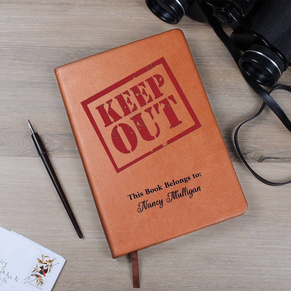 Personalized Keep Out Self Care Journal