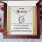 To My Bride | Dreams Came True | Forever Love Necklace