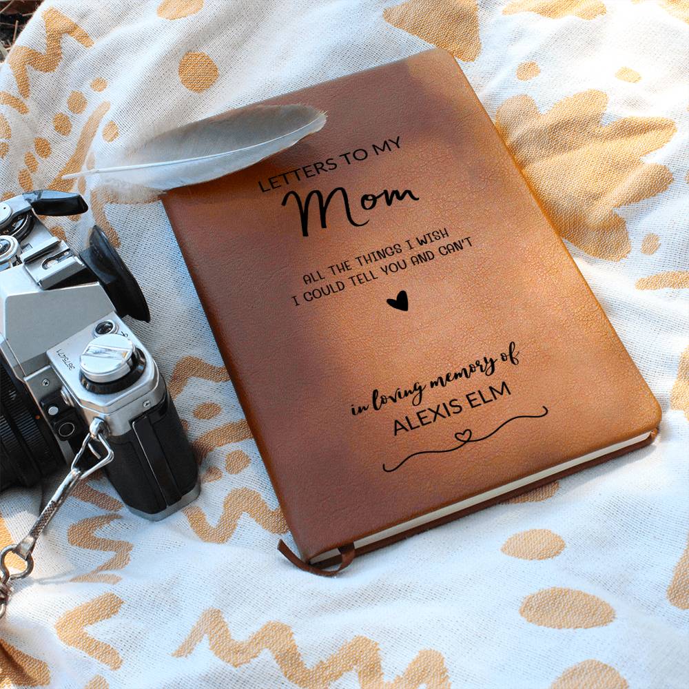 Letters to My Mom Leather Journal Notebook