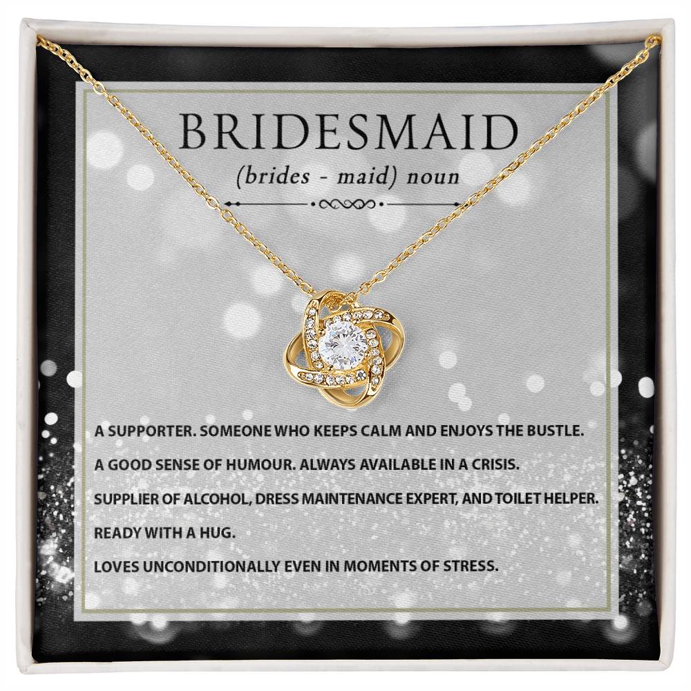 Bridesmaid | Noun | Love Knot Necklace