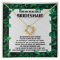 Beautiful Bridesmaid | Bestfriend | Love Knot Necklace