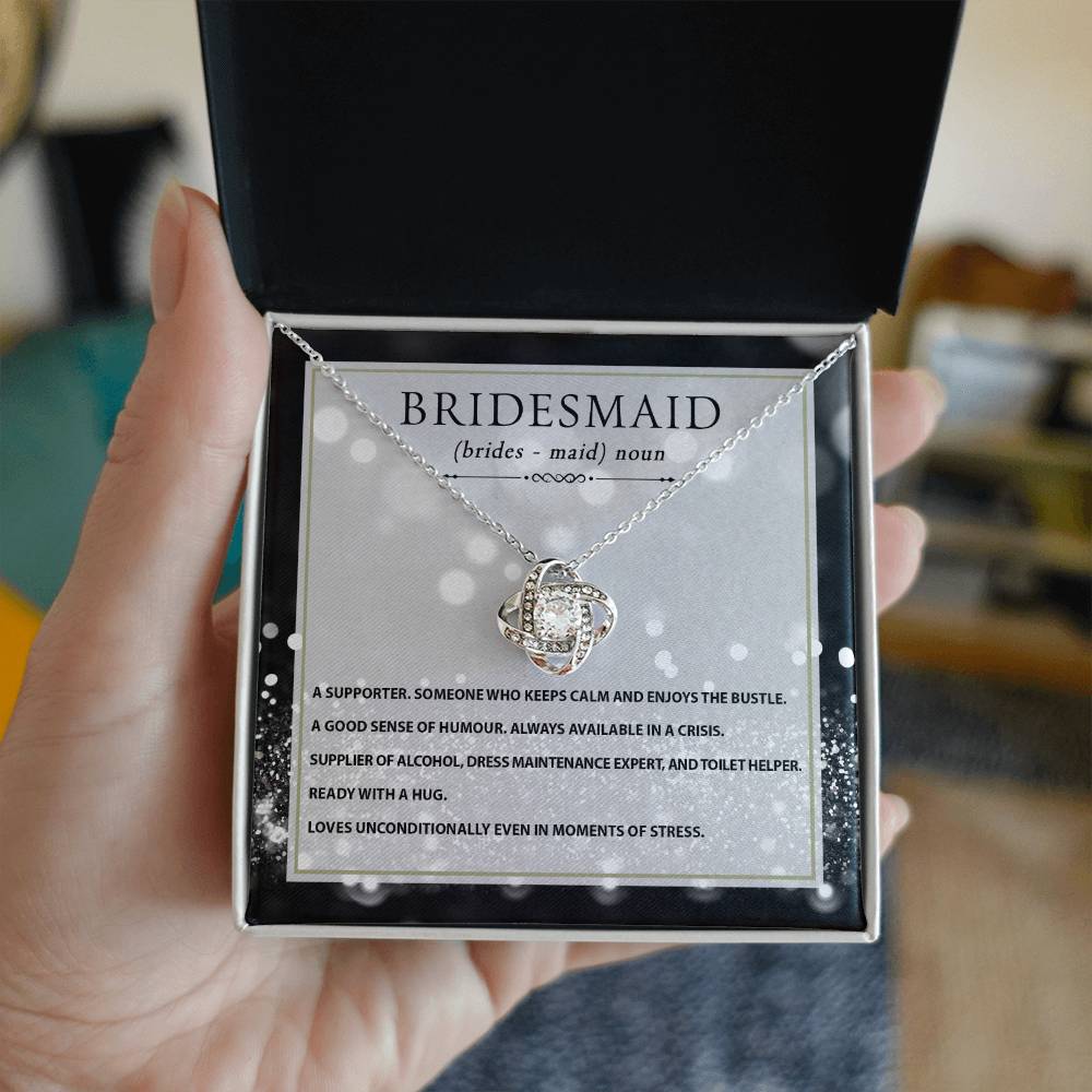 Bridesmaid | Noun | Love Knot Necklace