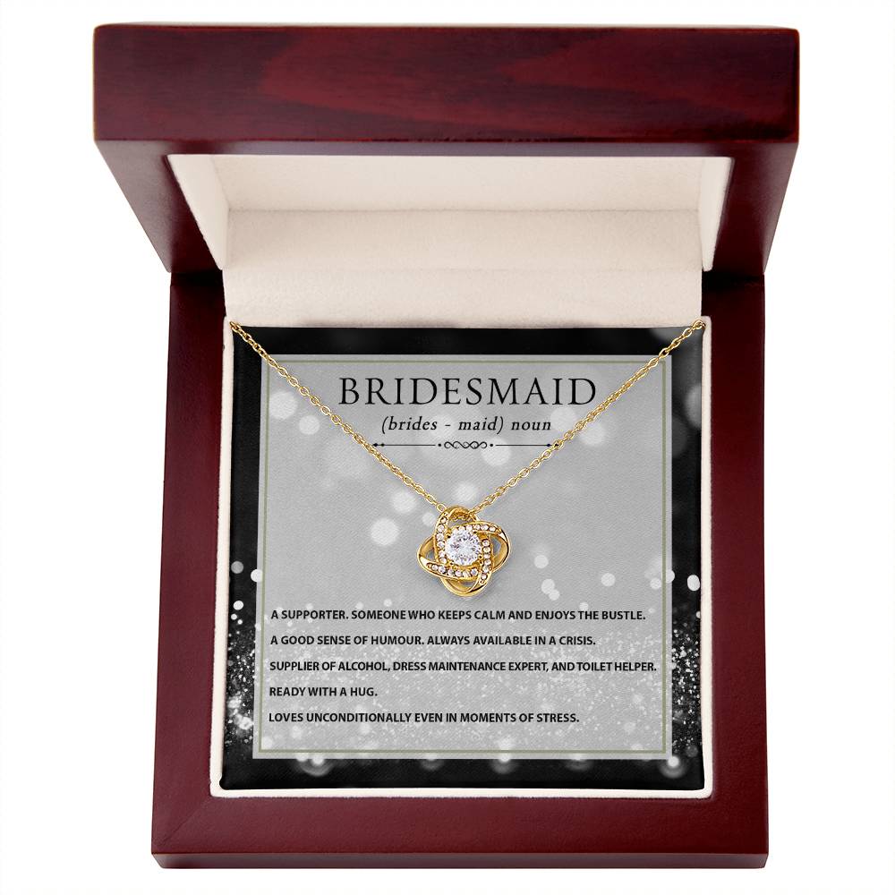 Bridesmaid | Noun | Love Knot Necklace