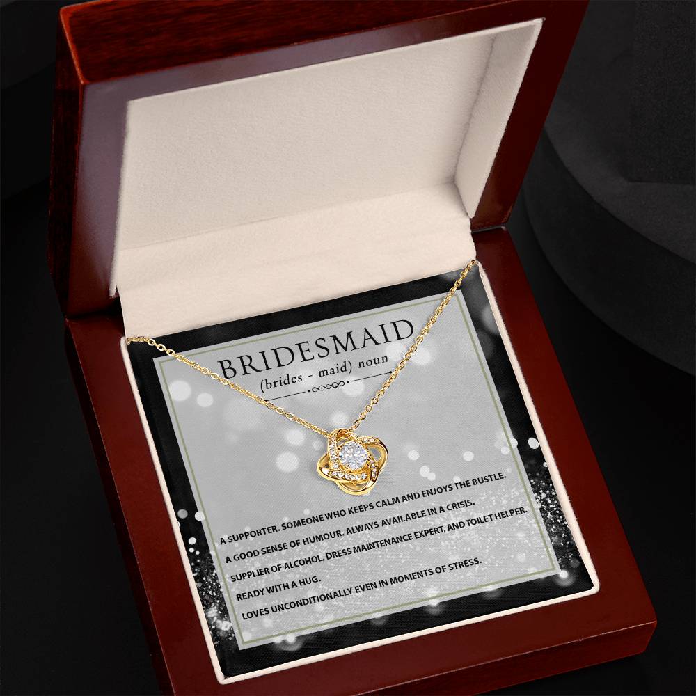 Bridesmaid | Noun | Love Knot Necklace