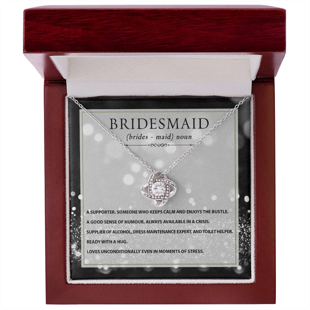 Bridesmaid | Noun | Love Knot Necklace
