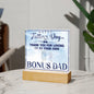 Bonus Dad | Thank You | Acrylic Square Plaque