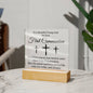 First Communion | God Bless | Acrylic Square Plaque