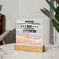 To My Dad | Superhero | Acrylic Square Plaque