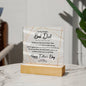 World's Best Dad | Father's Day | Acrylic Square Plaque