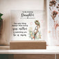 To My Amazing Daughter | New Mom | Acrylic Square Plaque