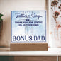 Bonus Dad | Thank You | Acrylic Square Plaque