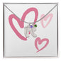 Baby Feet Necklace with Birth Stone