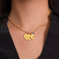 Baby Feet Necklace with Birth Stone