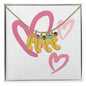 Baby Feet Necklace with Birth Stone