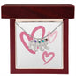 Baby Feet Necklace with Birth Stone