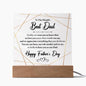 World's Best Dad | Father's Day | Acrylic Square Plaque