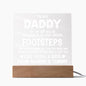 Daddy Footsteps | Acrylic Square Plaque