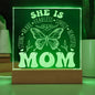 Custom Engraved Fearless Mom Plaque