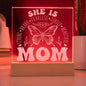 Custom Engraved Fearless Mom Plaque