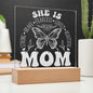 Custom Engraved Fearless Mom Plaque