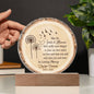 Wish You Were Here Wood Slice Memorial Plaque