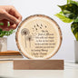 Wish You Were Here Wood Slice Memorial Plaque