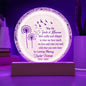 Wish You Were Here Wood Slice Memorial Plaque