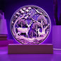 3D Reindeer LED Night Light Plaque
