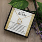 To My Bride | Dreams Came True | Forever Love Necklace