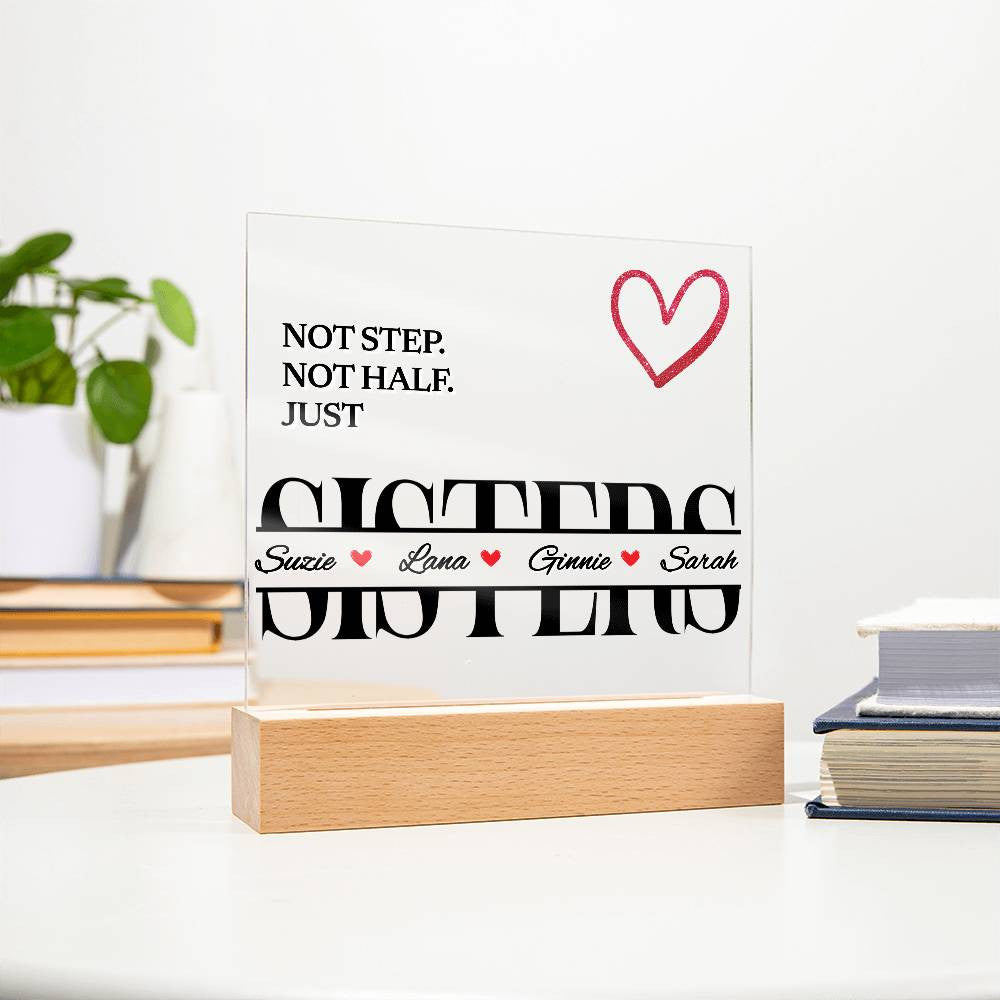 Personalized Unbiological Sister Plaque