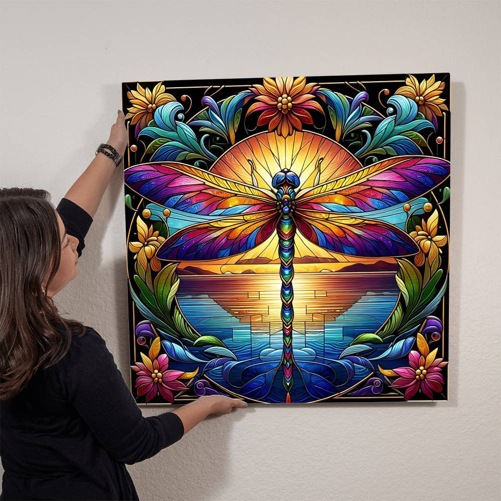 Metal Dragonfly Sign