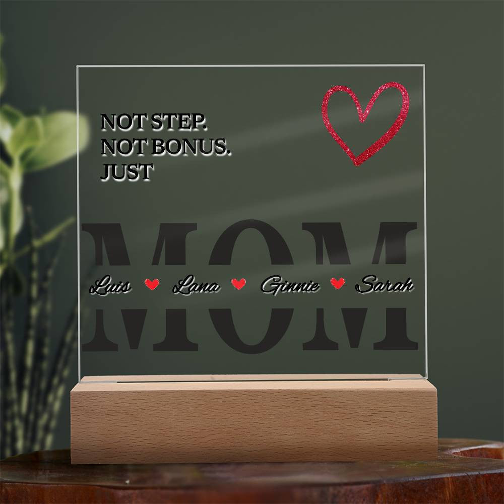 Personalized Bonus Mom Plaque