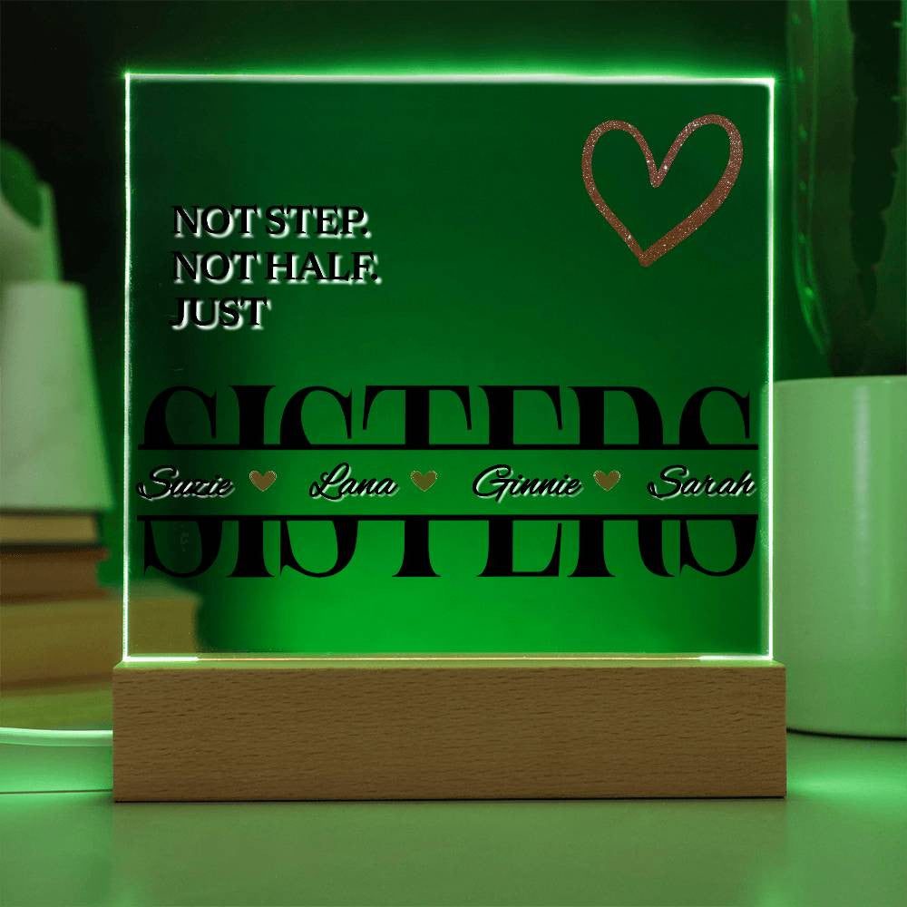 Personalized Unbiological Sister Plaque