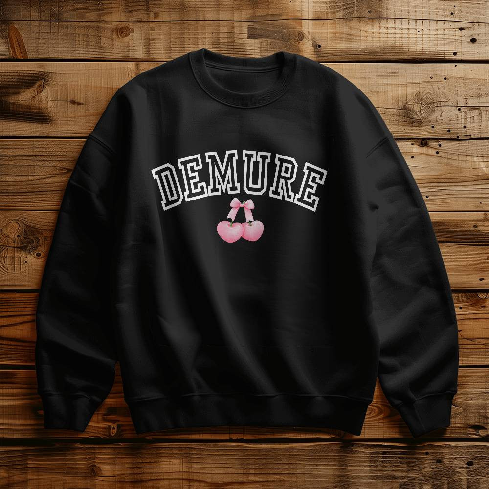 Demure Coquette Cherry Sweatshirt