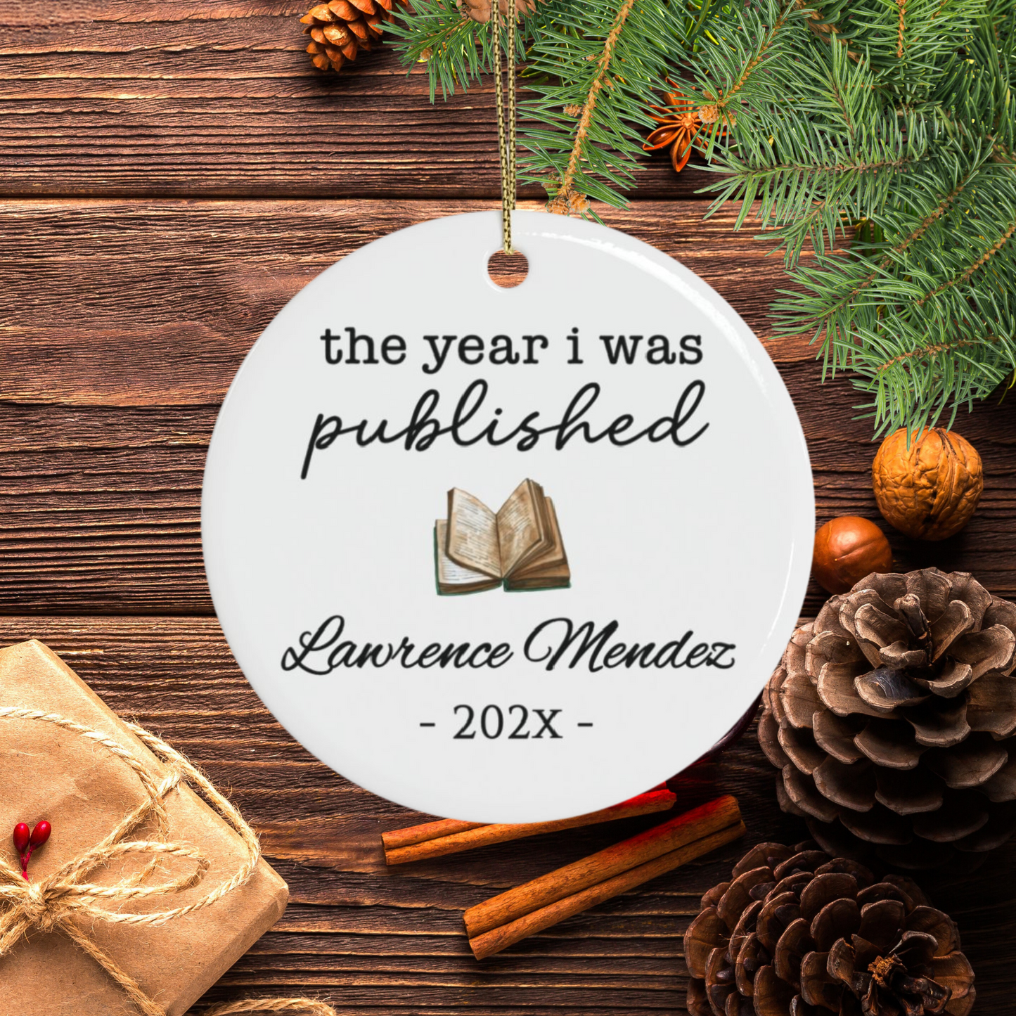 Personalized Author Plaque, The Year I Was Published, Custom Published Author Gift, New Writer Keepsake, Bestselling Book, Literary Gift