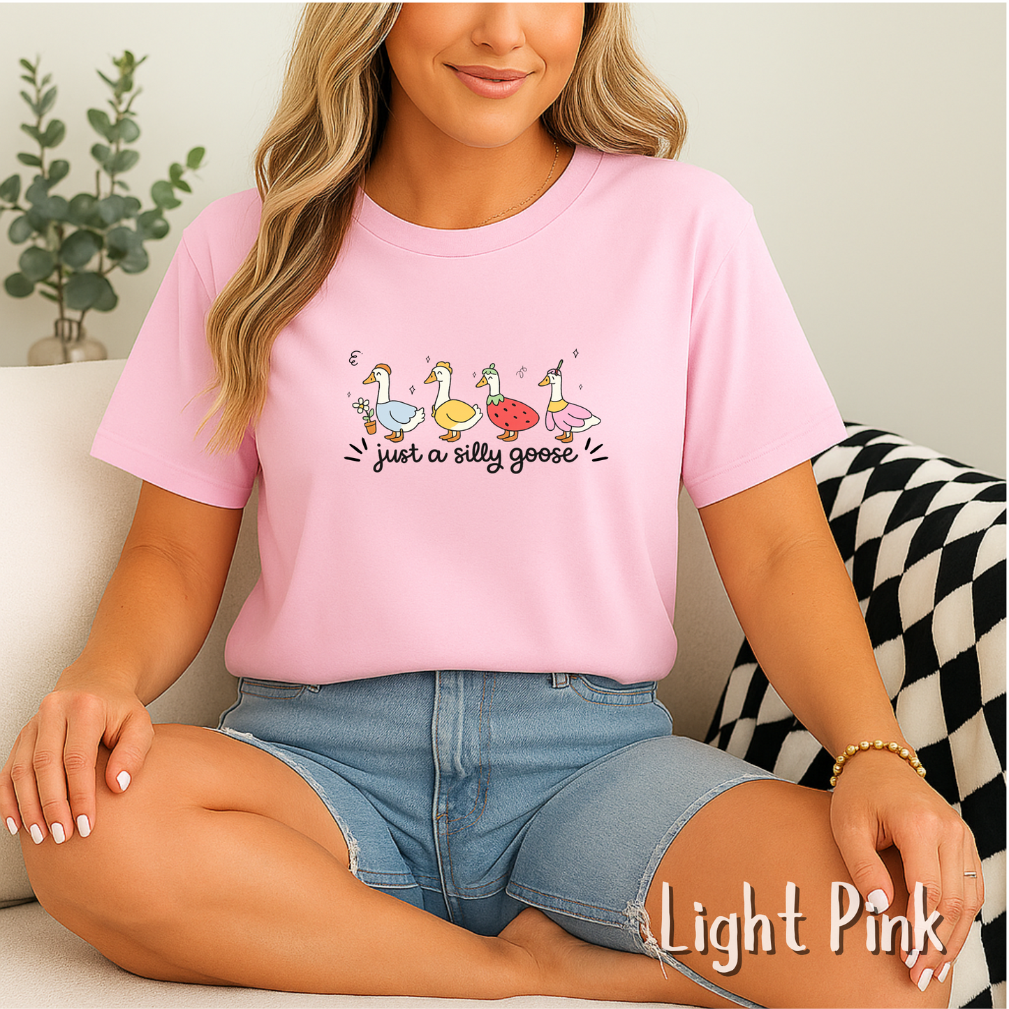 Funny Goose Shirt – Just a Silly Goose T-Shirt – Cute Animal Humor Tee for Women, Men & Goose Lovers, Quirky Goose Shirt, Sarcastic Tee