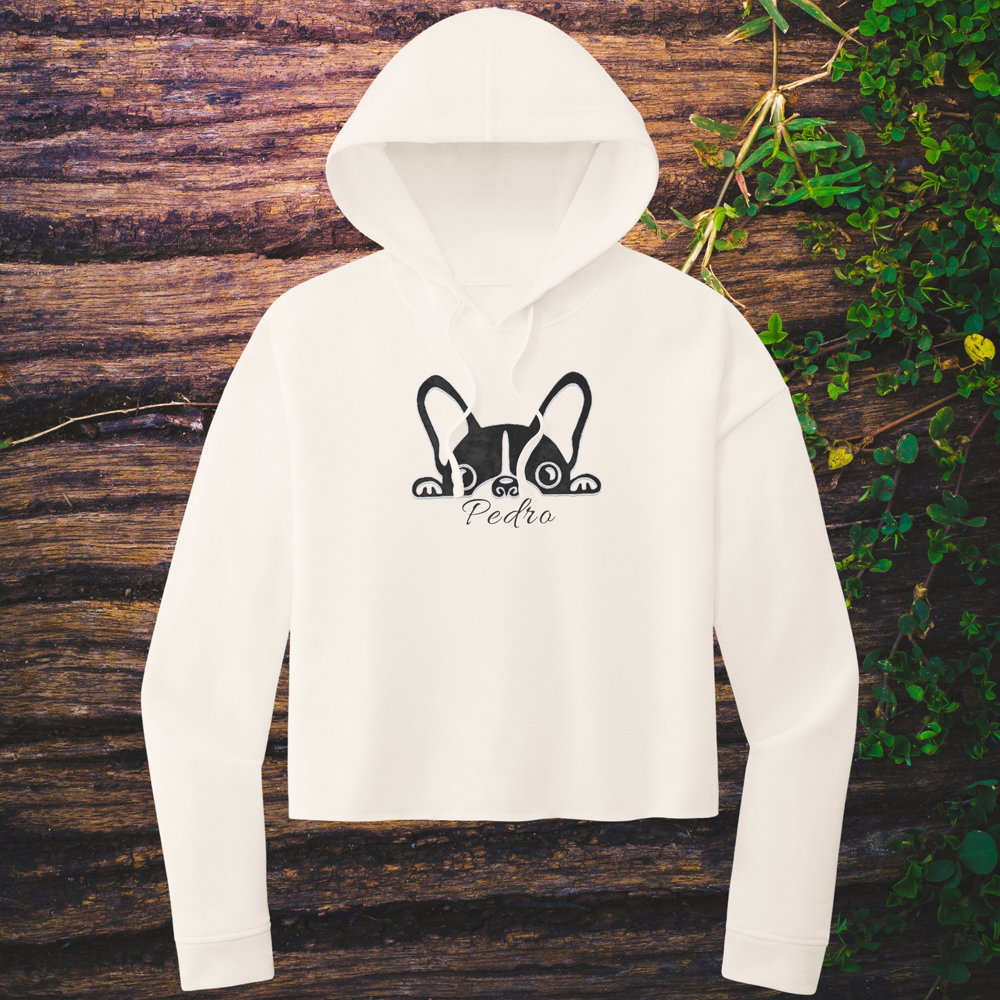 Dog Mom Lightweight Crop Sweatshirt