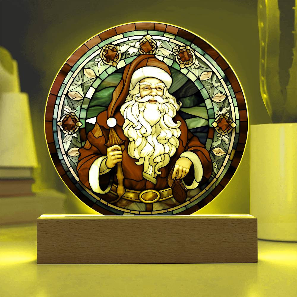 Vintage Santa Claus Acrylic Plaque