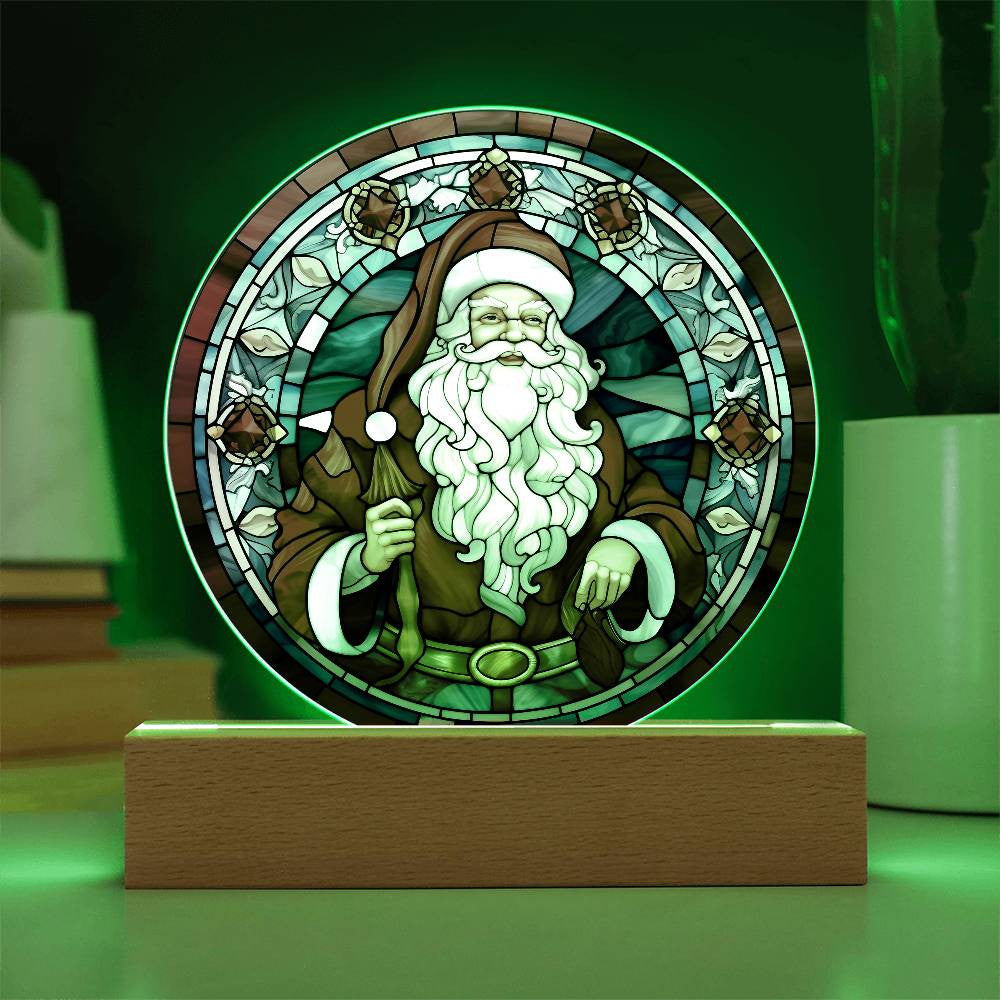 Vintage Santa Claus Acrylic Plaque